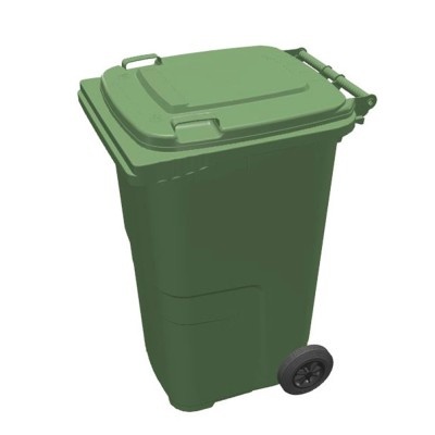 Plastová popelnice 240 l, zelená