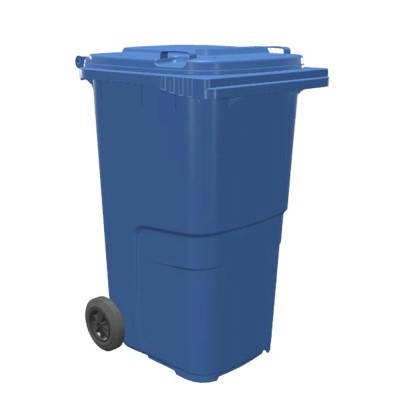 Plastová popelnice 240 l, modrá