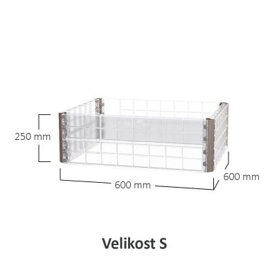 Pěstovací transparentní modul pro vyvýšený záhon Quadro