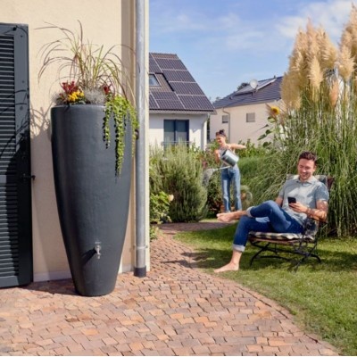 Nádrž na dešťovou vodu Aare 300 l, grafitová