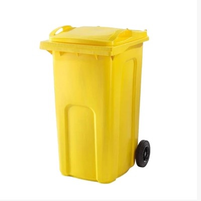 Plastová popelnice 240 l, žlutá, II. jakost