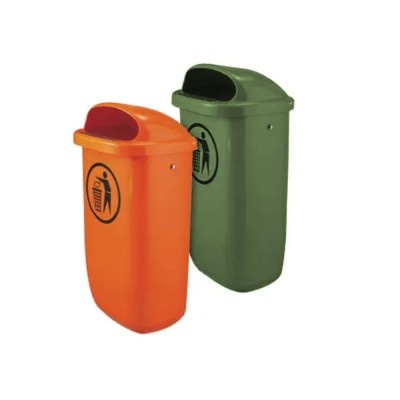 Odpadkový koš CLASSIC 50 l - zelená,zhášeč cigaret