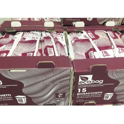Kompostovatelné sáčky na kuchyňský odpad ECOBAG, různé velikosti