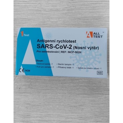 Antigenní test tyčinkový ALLTEST SARS-CoV-2, baleno po 1 ks