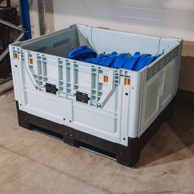 Skládací paletový box 1200x1000x810 s 2 dvířky