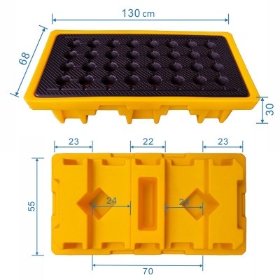 Záchytná vana pod 2 sudy (objem 83 l nebo 150 l)