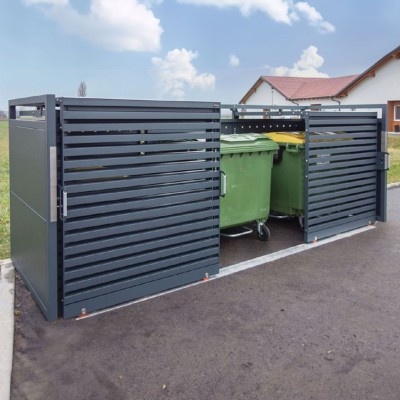 Přístřešek na kontejnery 1100 l Linis, různé velikosti