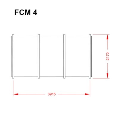 Skladový kontejner FCM, rozložitelný, různé délky - 4 m