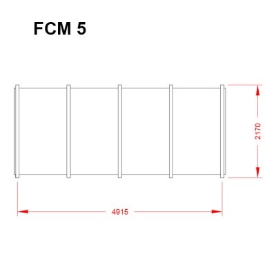 Skladový kontejner FCM, rozložitelný, různé délky - 5 m