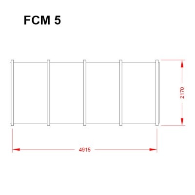 Skladový kontejner FCM, rozložitelný, různé délky - 3 m