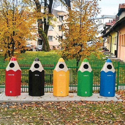 Odpadkový koš Pastelka 70 l, různé barvy