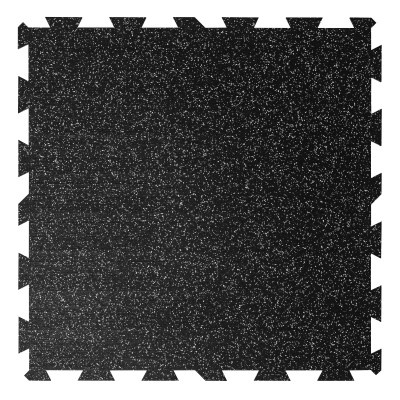 Gumová puzzle podlaha GELSPORT FIT 1000 × 1000 × 8 mm - černá