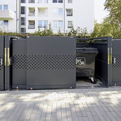 Přístřešek na kontejnery 1100 l Qubis, různé velikosti