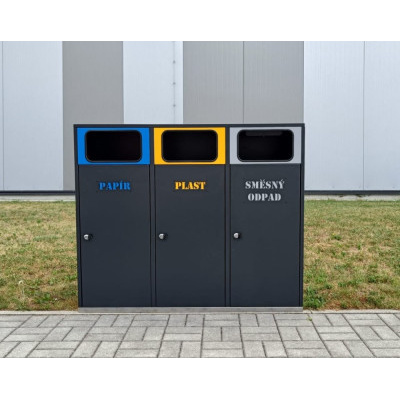 Odpadkový koš na tříděný odpad MODUL 100 l