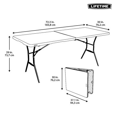 Skládací stůl 180 cmLIFETIME 80333 / 80471