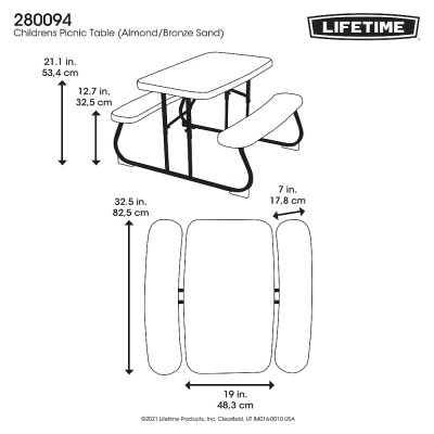 Dětský piknikový set 83 cm LIFETIME 280094