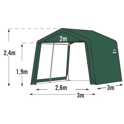 Plachtový přístřešek SHELTERLOGIC 3,0 x 3,0 m - 70335EU