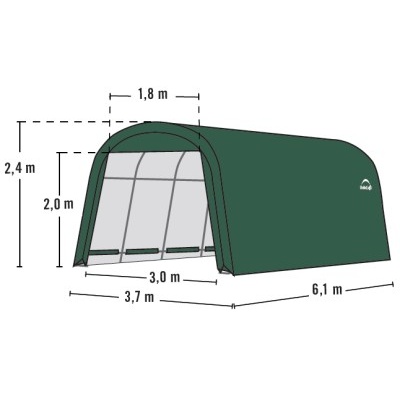 Plachtová garáž SHELTERLOGIC 3,7 x 6,1 m - 62760EU