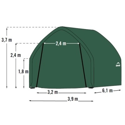 Plachtová garáž SHELTERLOGIC 3,9 x 6,1 m - 62730EU