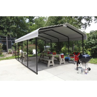 Kovový přístřešek / carport ARROW 3,7 x 6,0 m - 122007