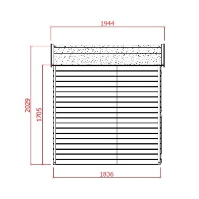 Dřevěný domek SOLID EVA 229 x 194 cm (P851)