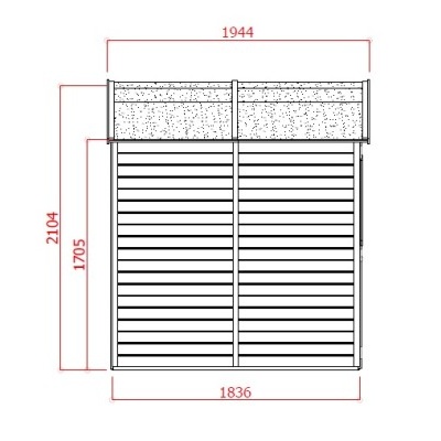 Dřevěný domek SOLID ESTER 281 x 194 cm (P859)