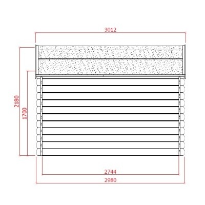 Dřevěný domek SOLID DAVID 340 x 301 cm (P88907)