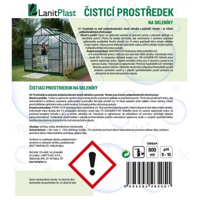 čisticí prostředek LANITPLAST na skleníky