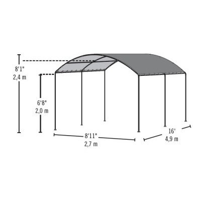 Přístřešek na auto MONARC  SHELTERLOGIC 25866EU