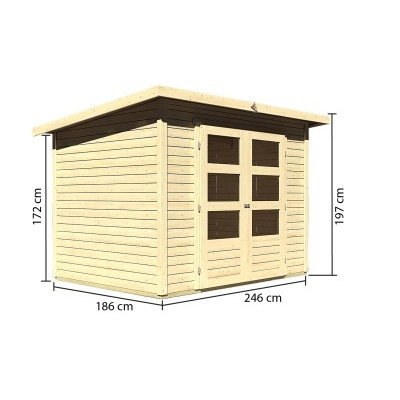 Dřevěný domek KARIBU STOCKACH 3 (82978) natur