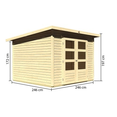 Dřevěný domek KARIBU STOCKACH 4 (82980) natur
