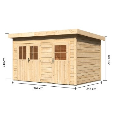 Dřevěný domek KARIBU TINTRUP (64279) natur