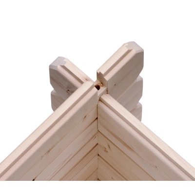 Dřevěná garáž KARIBU 43545 40 mm natur