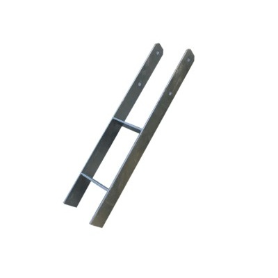 Ocelová H - kotva do země 12 x 12 cm, délka 80 cm