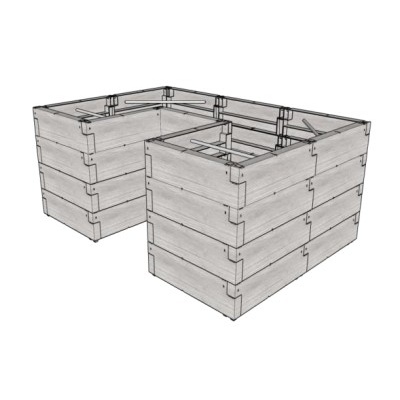 Vyvýšený záhon JUWEL TIMBER ERGOLINE LG2078