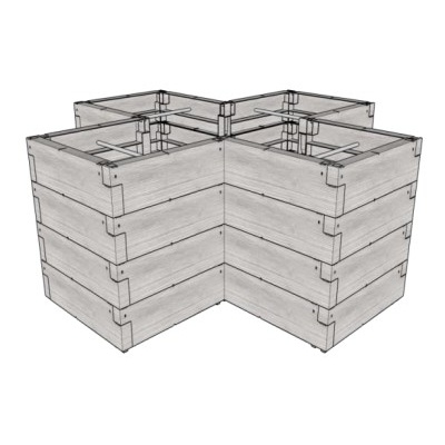 Vyvýšený záhon JUWEL TIMBER ERGOLINE LG2078