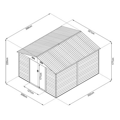 Zahradní domek MAXTORE WOOD 1112 LG2303