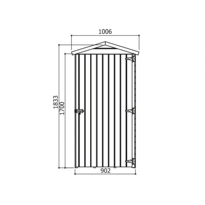 Dřevěný domek SOLID ANITA 1 - 90 x 96 cm (S879-1) LG2389