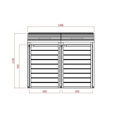 Zahradní úložný box LANITPLAST S752 LG2397