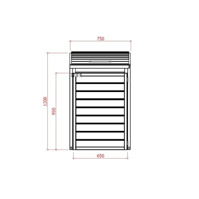 Zahradní úložný box LANITPLAST S751 LG2398