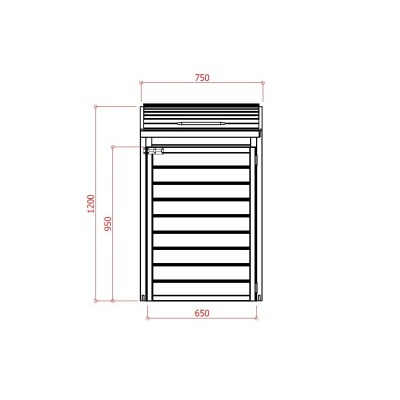 Zahradní úložný box LANITPLAST S751 LG2398