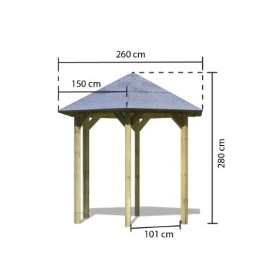 Zahradní altán KARIBU LISABON 28744 LG2485