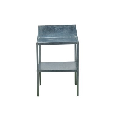 Ocelový regál LANITPLAST 60x60x41/81 cm dvoupolicový stříbrný GSE3 LG2712