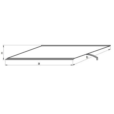 Stříška nad dveře LANITPLAST SAMBA XL 197/54 antracit LG2763