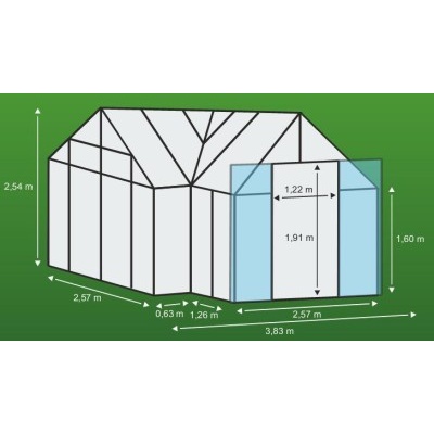 Skleník VITAVIA SIRIUS PC 6 mm černý